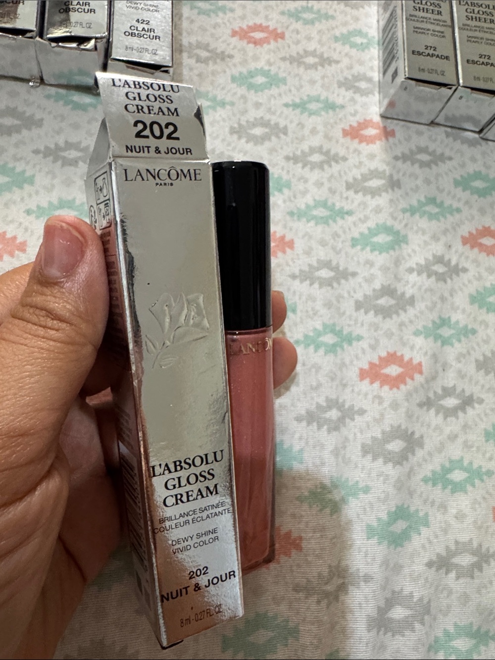 L'Absolu Gloss Cream Lip Gloss - 202 Nuit & Jour (Pink)